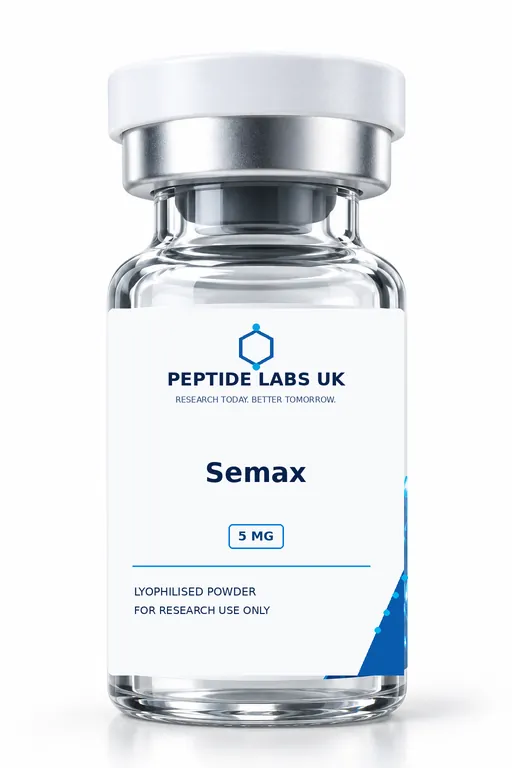 Peptide Labs UK white-cap silver-collar research vial
